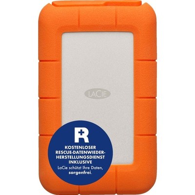 LaCie Rugged USB-C 1 TB Festplatte extern Silber/Orange HDD (USB-C)