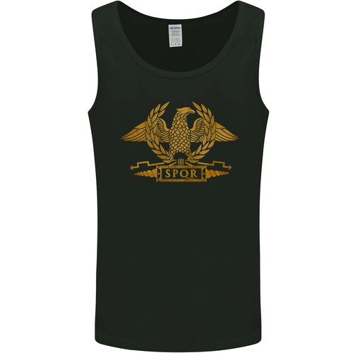 Iron Heaven T-shirt SPQR Eagle Guerriero Romano Palestra Bodybuilding Uomo 100% Cotone