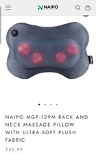 Naipo Shiatsu Pillow Massager with Heat  For Back & Neck MGP-129M