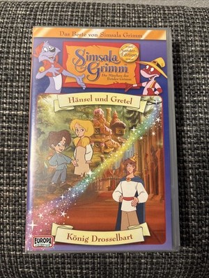 Simsala Grimm Hänsel und Gretel & König Drosselbart VHS Video Kassette