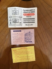 Nintendo Game & Watch Multi Screen Mickey & Donald 1982