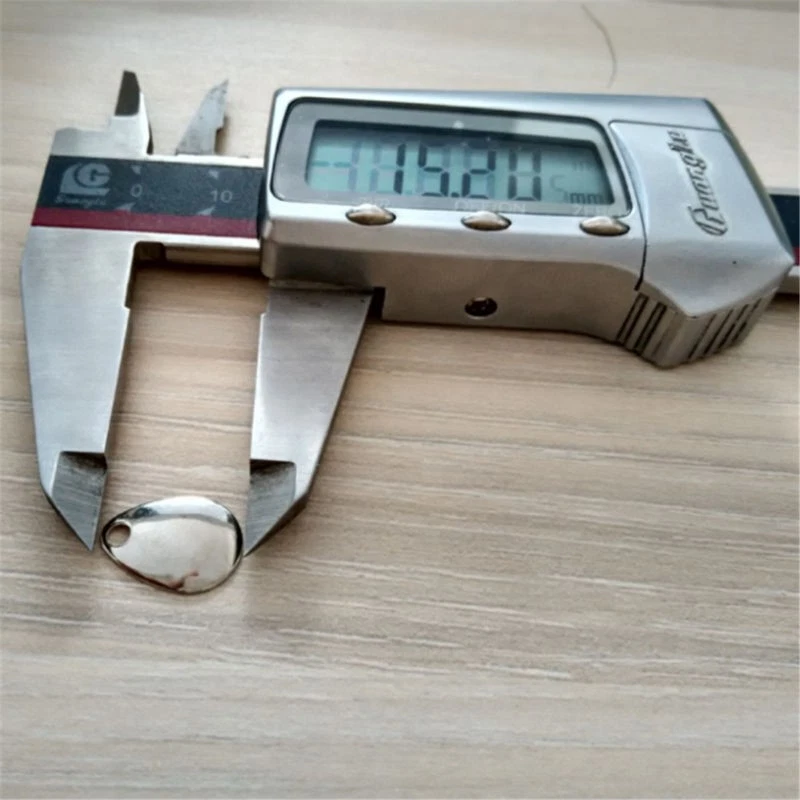 50Pcs Fishing Flattie Attractor Spinner Blades Smooth Spoons Silver Golden Color - Image 4 of 4