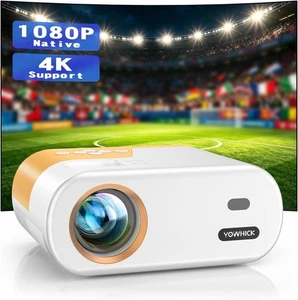 YOWHICK Mini Projecteur pour iPhone, Native 1080P HD Projecteur, projecteur portable