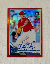 2019 Donruss Optic Rated Rookies Signatures Red #41 Sean Reid-Foley RC AUTO /50 