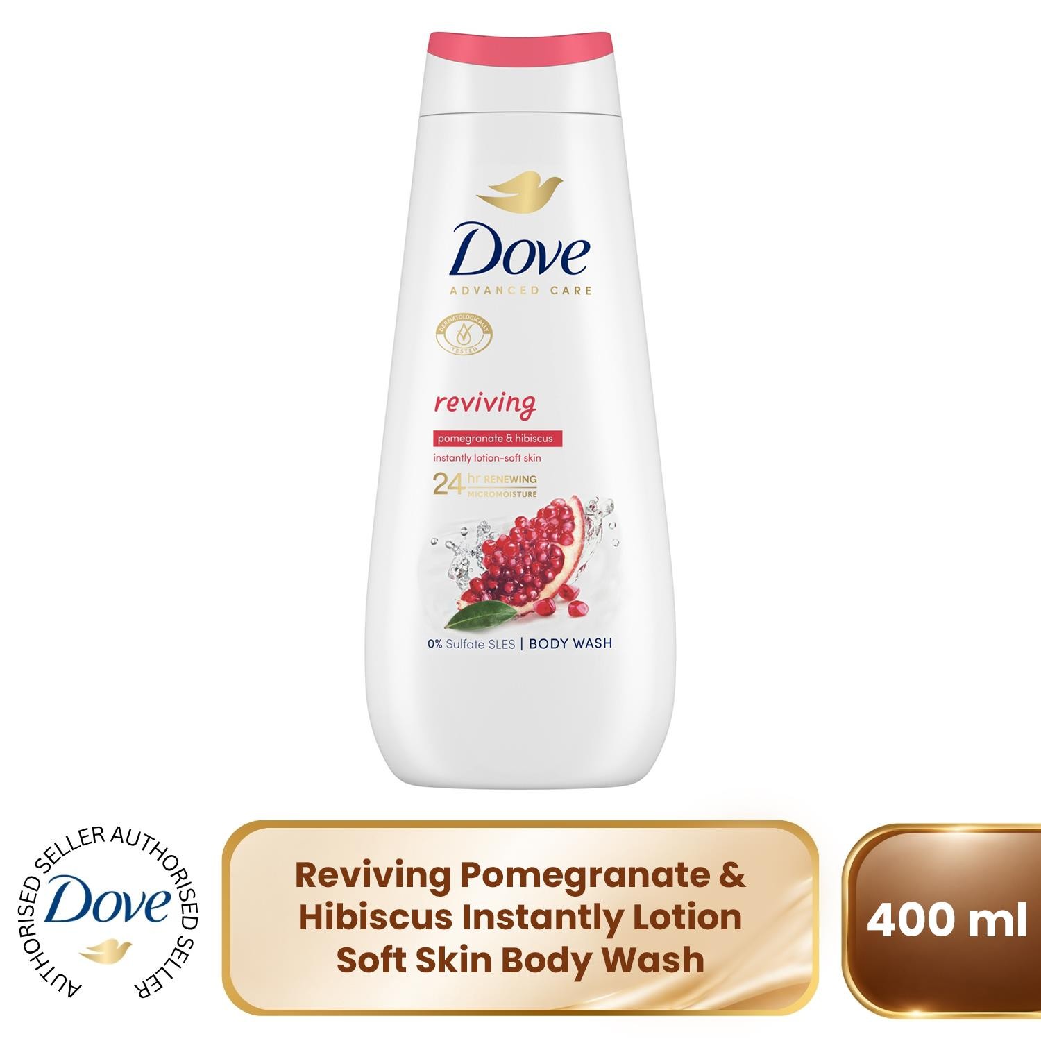 Dove Advanced Care Reviving Body Wash 24H Renewing Micromoisture, 400ml