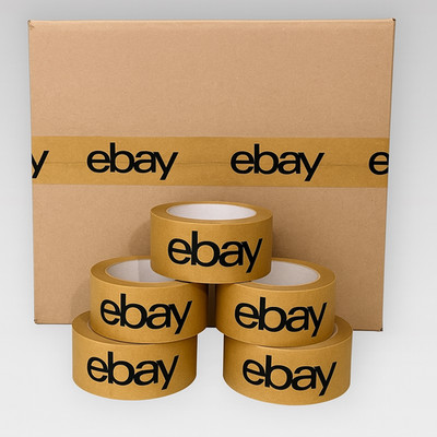 eBay Papier Paketband Packband Klebeband  50m x 50mm leise abrollend 1-24 Rollen