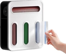 4 in 1 Ziplock Bag Organizer Kitchen Drawer Storage Gallon Quart Sandwich Snack