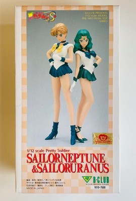 Sailor Moon Model Kit Sailor Uranus + Sailor Neptun, 1/12 B-Club original Japan