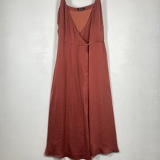 Madewell Cami Dress Women’s Size M  Wrap 100% Adjustable Orange