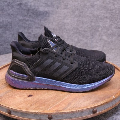 Adidas UltraBoost 2020 US National Lab Mens Size 9 Core Black Purple Blue EG1341