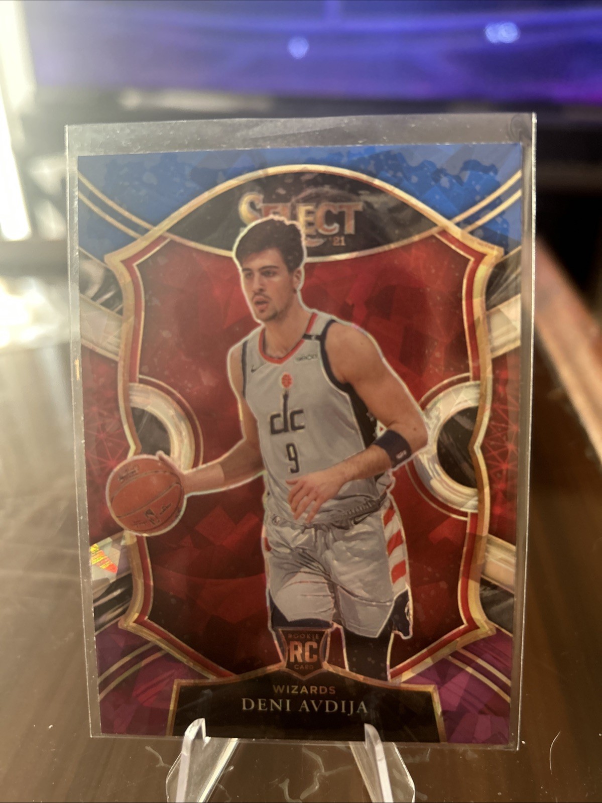 2020-21 Panini Select - Concourse Deni Avdija #69 Green White Purple Prizm (RC)