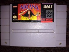 Arcana Super Nintendo - Authentic *custom battery holder* | Tested, labal damage