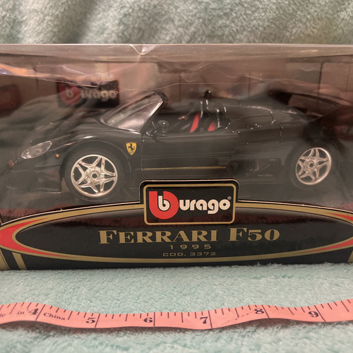 Burago 1/18 Scale Ferrari F50 Hardtop Black Code 3372 Gold Collection 1995 - Picture 2 of 5