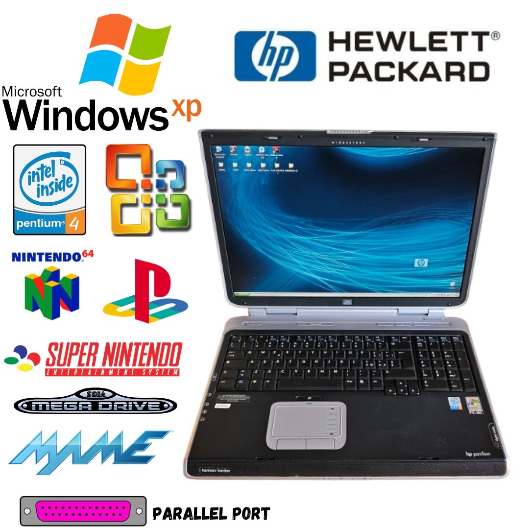 Pc Notebook Retrogaming N64 PS1 SNES SEGA HP Pavilion ZD7000