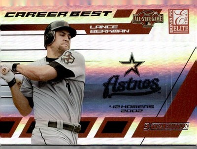 2004  Donruss Elite Extra Edition Career Best /500 #CB-16 Lance Berkman Astros