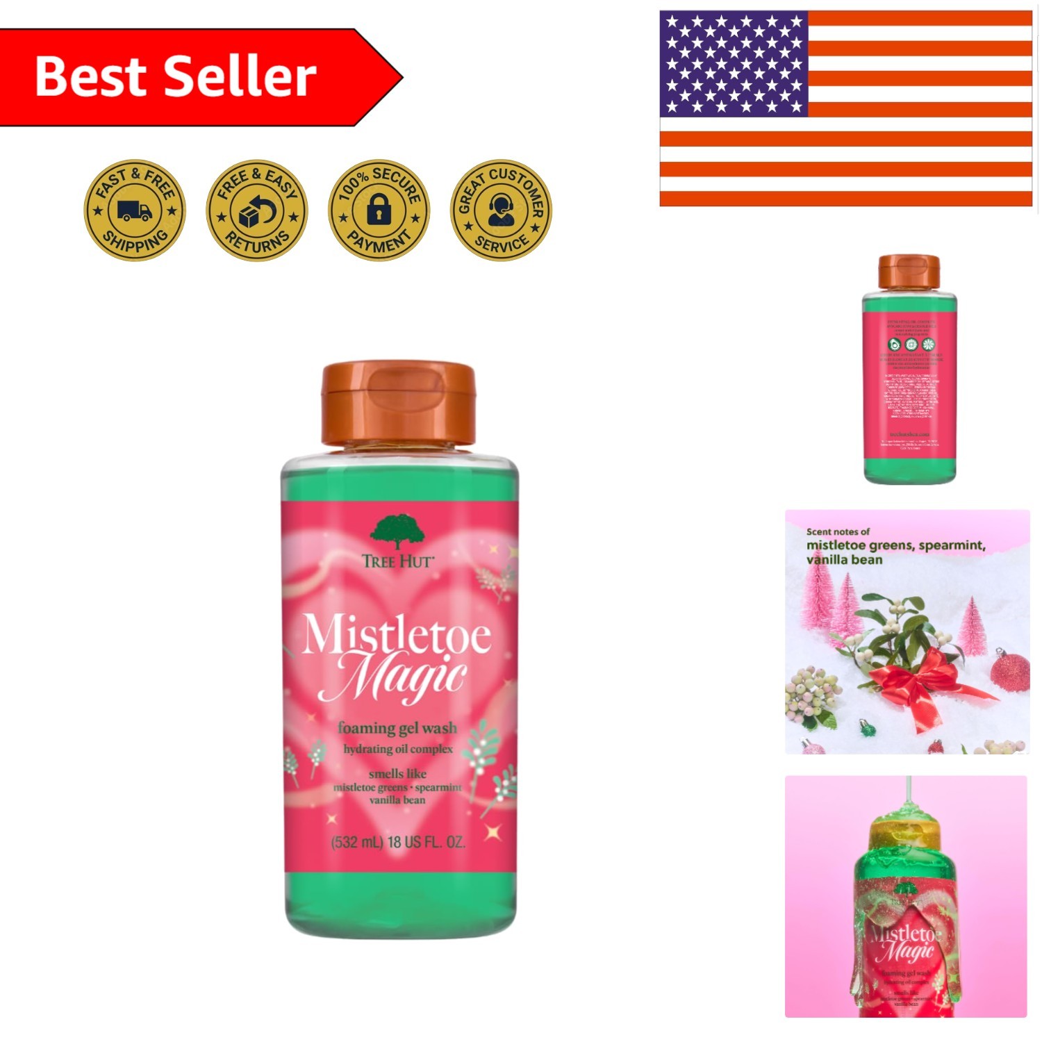 Moisturizing Mistletoe Magic Foaming Gel Wash - Refreshing 1