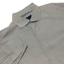 ETON Dress Shirt Mens 18 46 XXL Contemporary Light Blue Plaid Button Up Preppy
