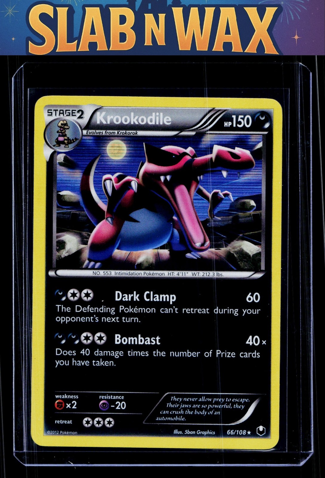Pokemon tcg Dark Explorers Krookodile #66/108