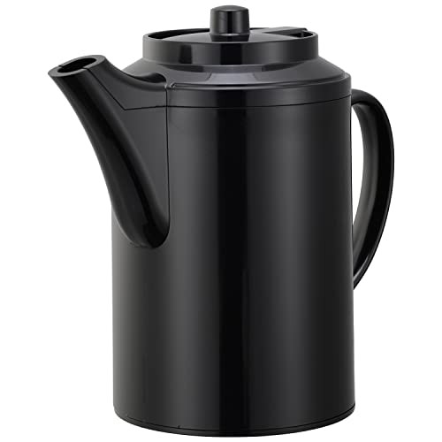 Service Ideas TS612BL Double Wall Teapot, 16oz, Plastic, Black