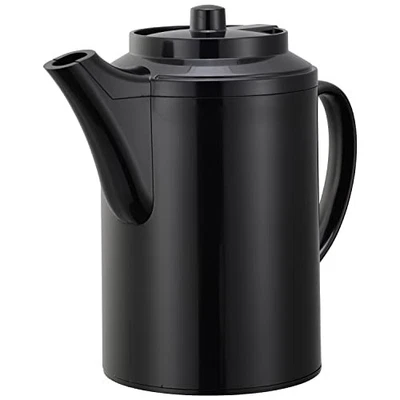Service Ideas TS612BL Double Wall Teapot, 16oz, Plastic, Black