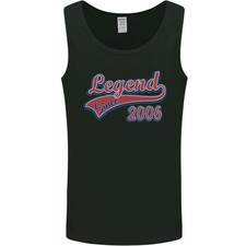 Camiseta sin mangas chaleco Legend Since 19th Birthday 2006 para hombre