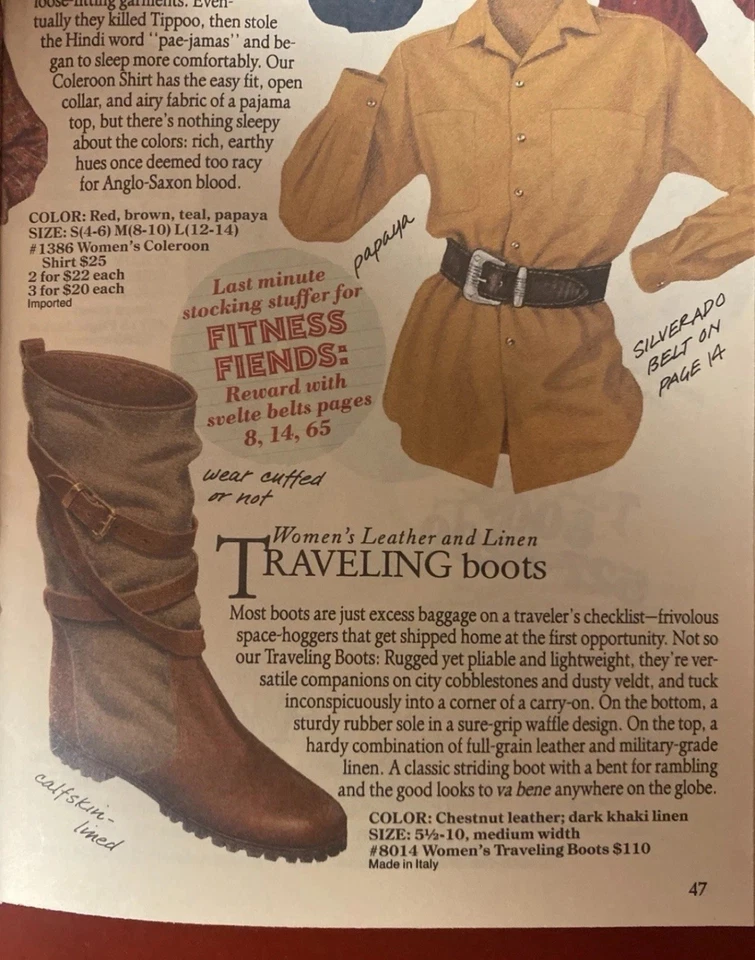 Botas de montar de safari de cuero lino Banana Republic 1987 de colección 6 Foto 2 de 4