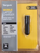 Targus APD80US Mobile Laptop Charger With Charge Tips Charge 2 Devices Open box