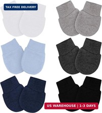 Baby Mittens No Scratch Mittens Infant Soft Gloves Mittens for 0-6 Months Boys G