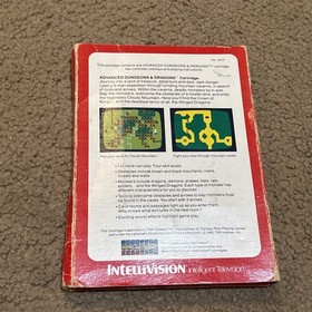 Intellivision Advanced Dugeons And Dragonsw/ box & overlays Works 1982 - 3410