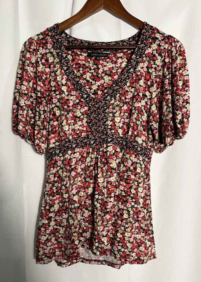 Babydoll vintage de hadas florales Laura Ashley Y2K coqueta casa de campo lechera - 6 Foto 4 de 4