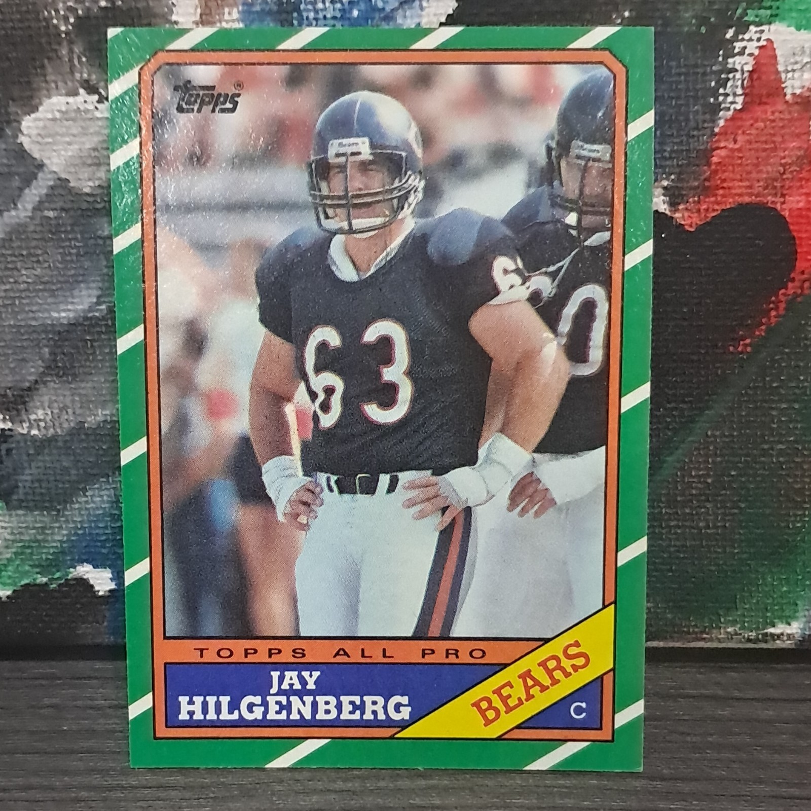 1986 Topps Jay Hilgenberg All Pro #17 Chicago Bears NFL Football Card