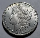 1896-P MORGAN $1 Dollar 90% Silver Coin ~ Original Brilliant Uncirculated BUnc ~