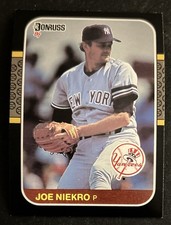 1987 Donruss Joe Niekro Baseball Card #217 Yankees Pitcher VG Corner Dings O/C
