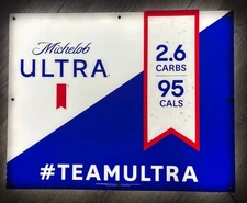 Michelob Ultra Beer LED Neon Light Sign #TEAMULTRA 30"x 24”