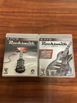 Rocksmith And Rock Smith 2014 (Sony Playstation 3, 2011) Complete