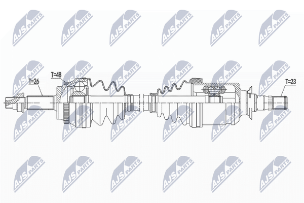 Antriebswelle NTY NPW-TY-133 FüR Toyota RAV 2 4WD ACA21 ACA20-image