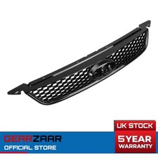 Front Grille Compatible for Ford Focus MK2 08-12 Facelift GLOSS BLACK ST Style