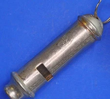 Vintage Military Police whistle with lion, possible Hong Kong Police  [33383]