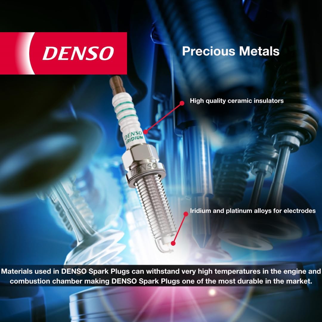 Denso IK02-27 Iridium Racing Spark Plug 8 Pack 5705