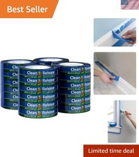 Clean Release Blue Painter's Tape - 24 Rolls, 14-Day Clean Removal for Precision