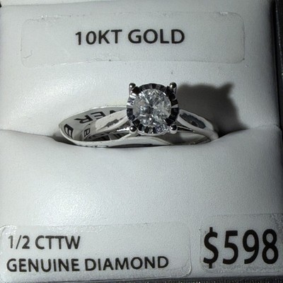 Forever Bride SOR1099H-KW220 1/2 Carat T.W. Round Diamond 10 Kt White Gold