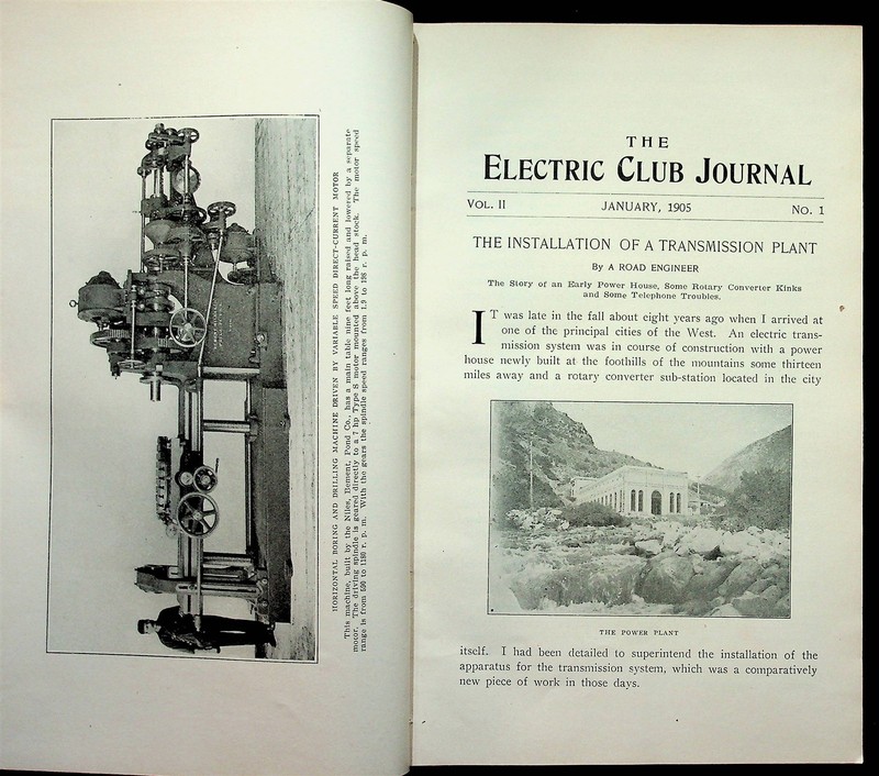 Railroad Electric Cars Engineering The Electric Club Journal Bound 1904-1905