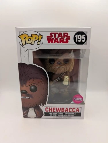 FUNKO POP! Chewbacca #195 Star Wars Movies Flocked Vinyl Figure