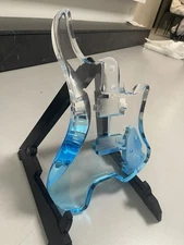 Sapphire Crystal headless electric guitar Body Blue resin body。。