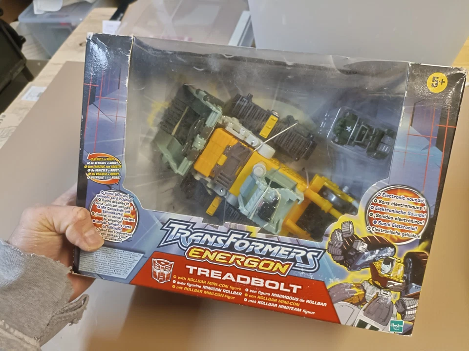 Transformers Energon Treadbolt With Rollbar Minicon,2003, MISB New - Photo 2/4