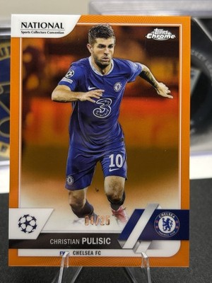 2023 National Convention Exclusive Orange Refractor /25 Christian Pulisic