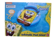 SpongeBob SquarePants Inflatable Pool Island Float 60 in Wide Nickelodeon Kids