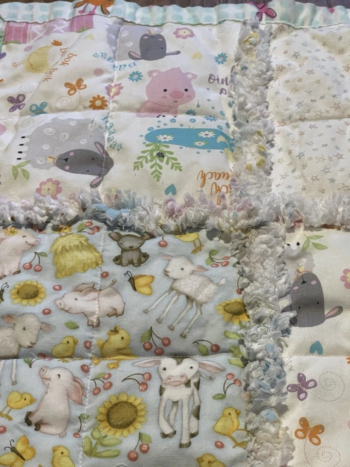 Farm Babies Rag Quilt - Изображение 4 из 4