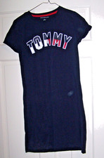 Tommy Hilfiger Dress Womens M Navy Blue Cotton Casual Knit Great Cond
