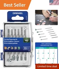 Engraving and Carving Accessory Micro Kit - 11-Piece Set for Creative Projects